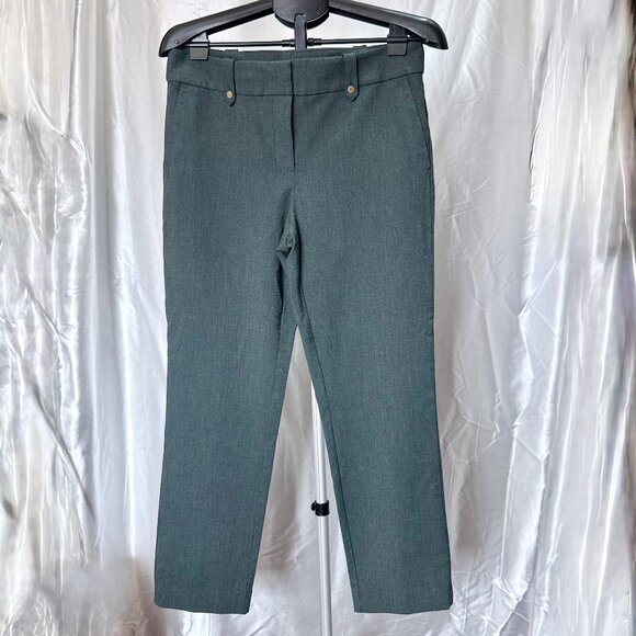 The LOFT | Slim Trousers in Charcoal Green | Size 8 - Picture 1 of 6